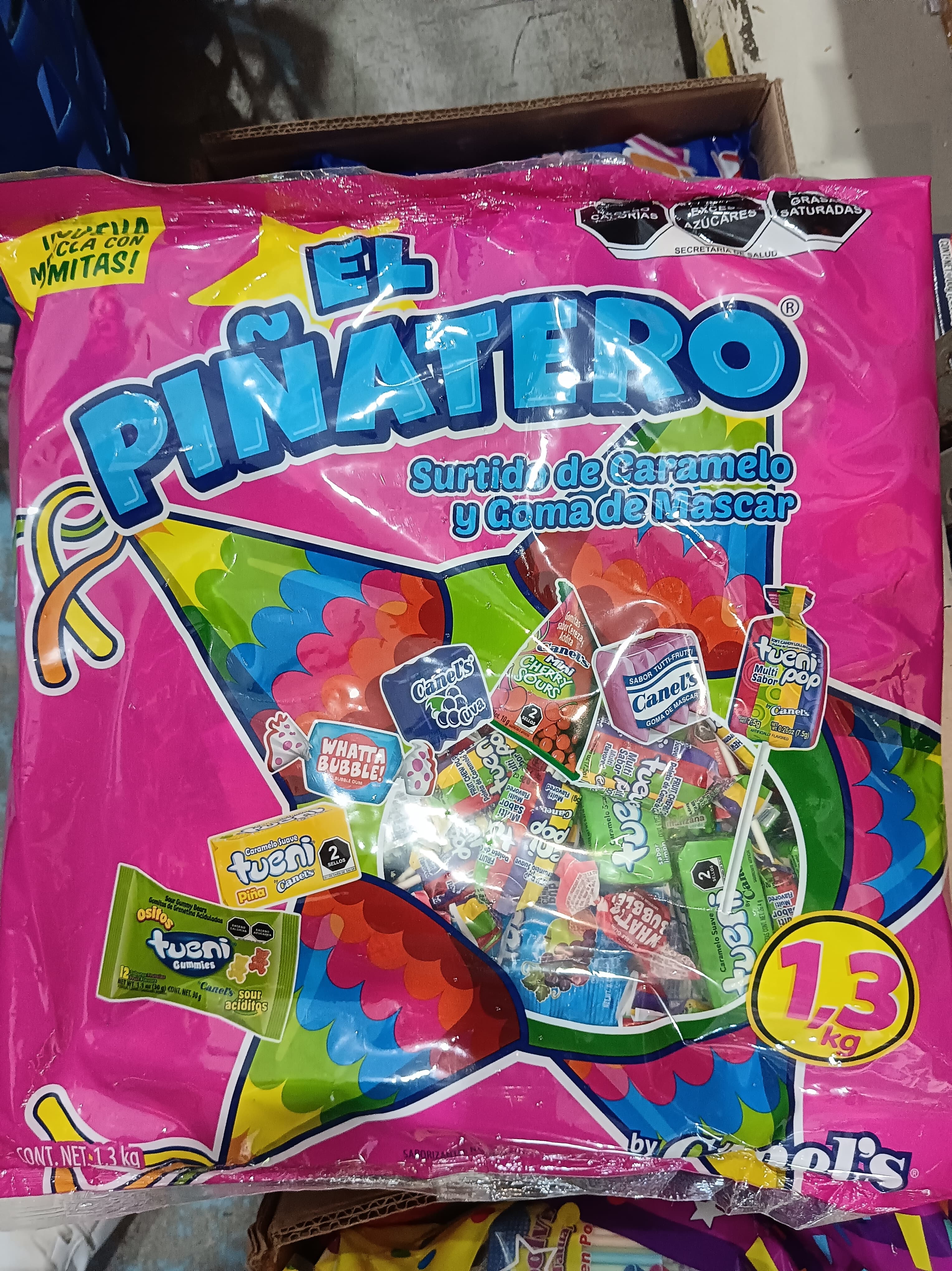 Ricolino Piñatero surtido de caramelo y goma de mascar 1.3 kg